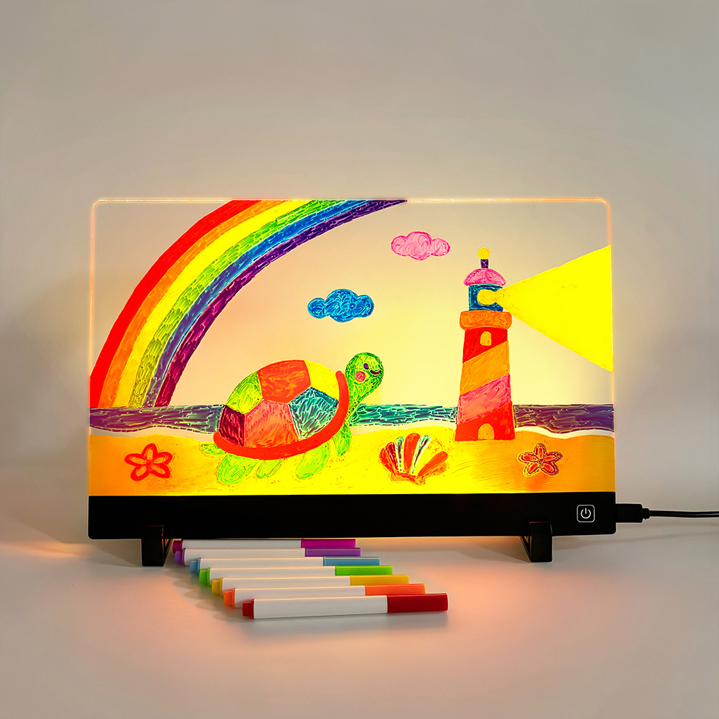 Kids Education Fun - Zeichenbrett für Kinder, wiederverwendbares LCD-Tablet, löschbares,