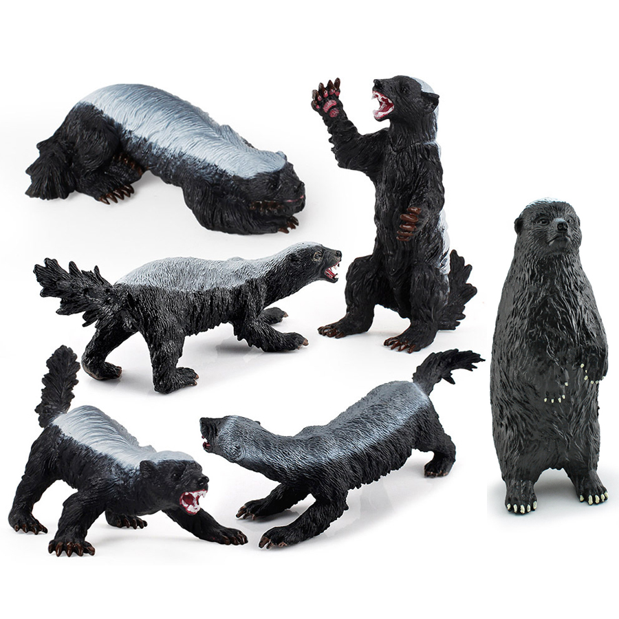 Kids Education Picture - Realistisches Honigbadger-Modell, Simulation von Wildtieren, Figuren,