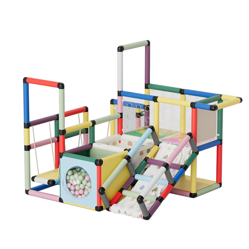 Kids Education School - Indoor-Klettergerüst für Kleinkinder mit Rutsche aus