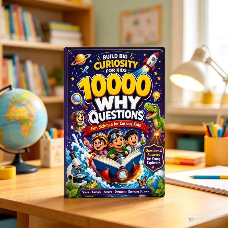 Kids Education Questions - 10.000 Warum-Fragen für Kinder, Lehrreiches Buch,