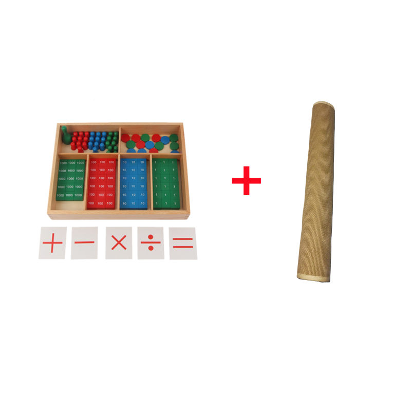 Kids Education Tools - Montessori Mathe Spielzeug Stempel Spiel für