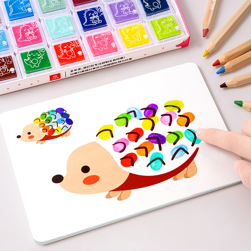 Kids Education Laptop - Kreativität Finger Malerei Set Zeichnung Malbücher
