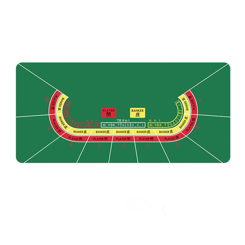 Multiplication Table Mat - Verstärkte Gummi-Baccarat-Pokermatte Tischdecke Tischunterlage in Verschiedenen