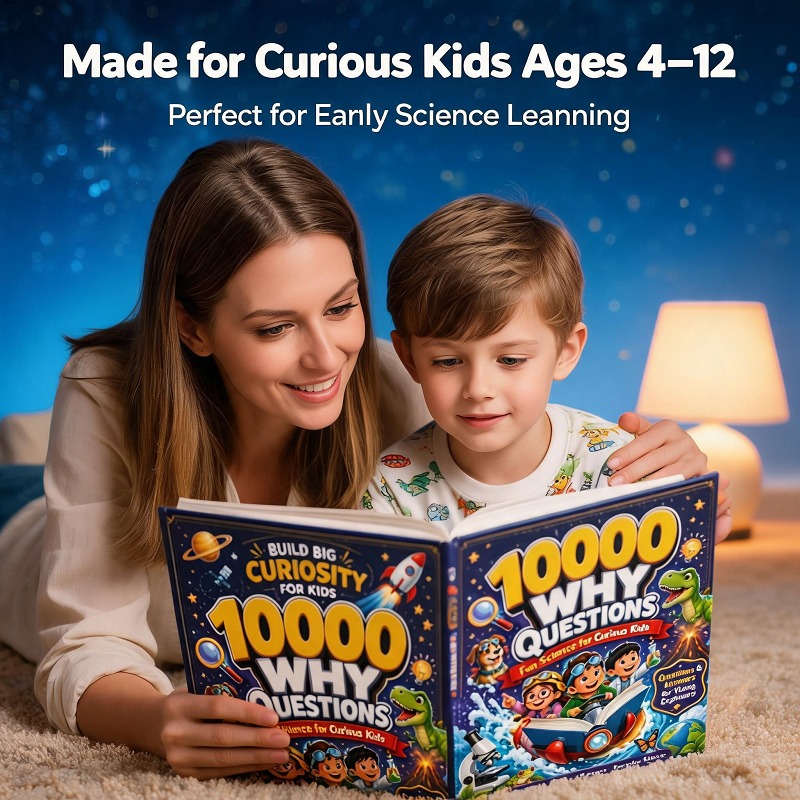 Kids Education Picture - 10000 Warum-und-Was-Fragen-Enzyklopädie für Kinder: Lehrreiches Bilderbuch