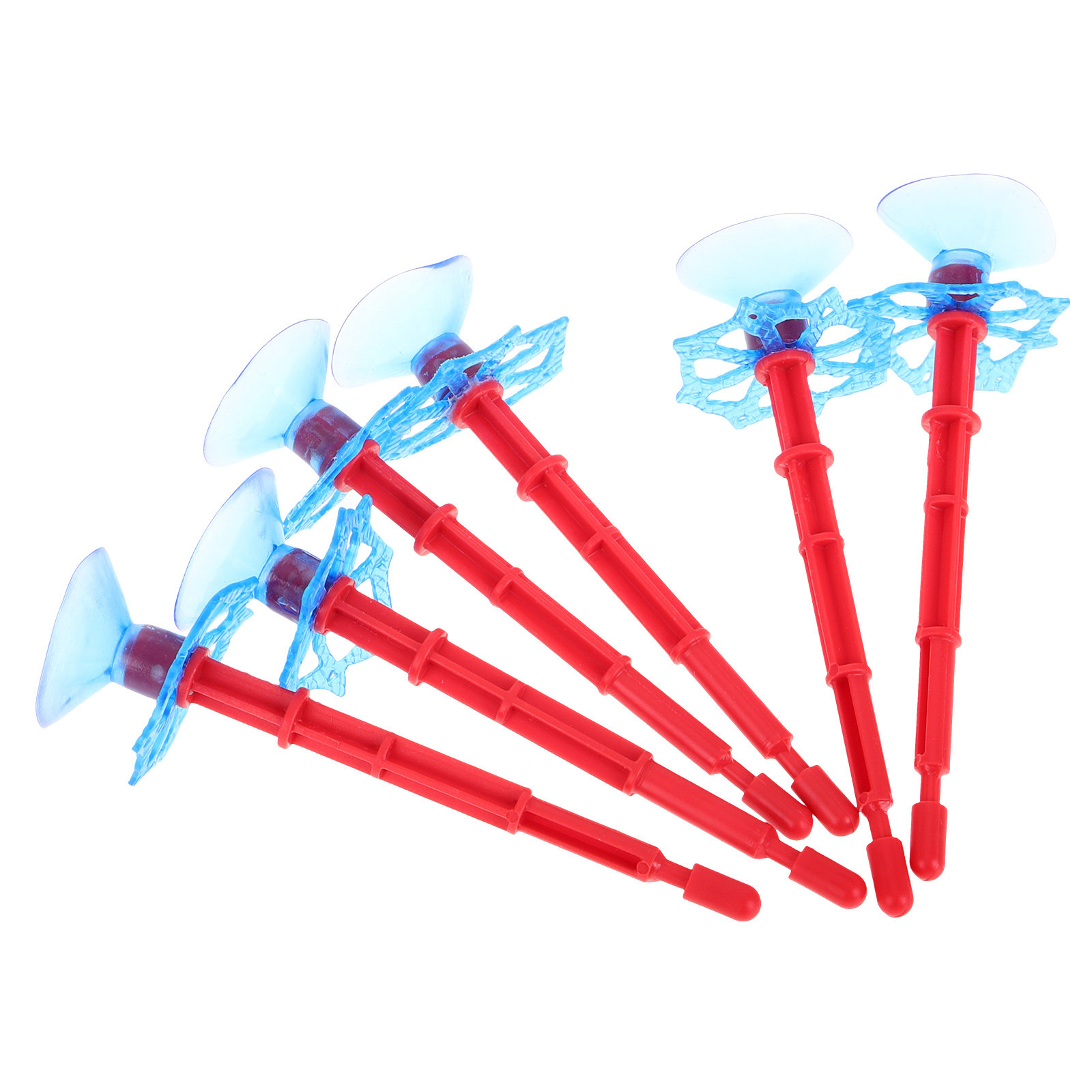 Kids Education Fun - 6-teiliges Saugnapf-Spinnenpfeil-Werfer-Set für Kinder, zum Ankleben