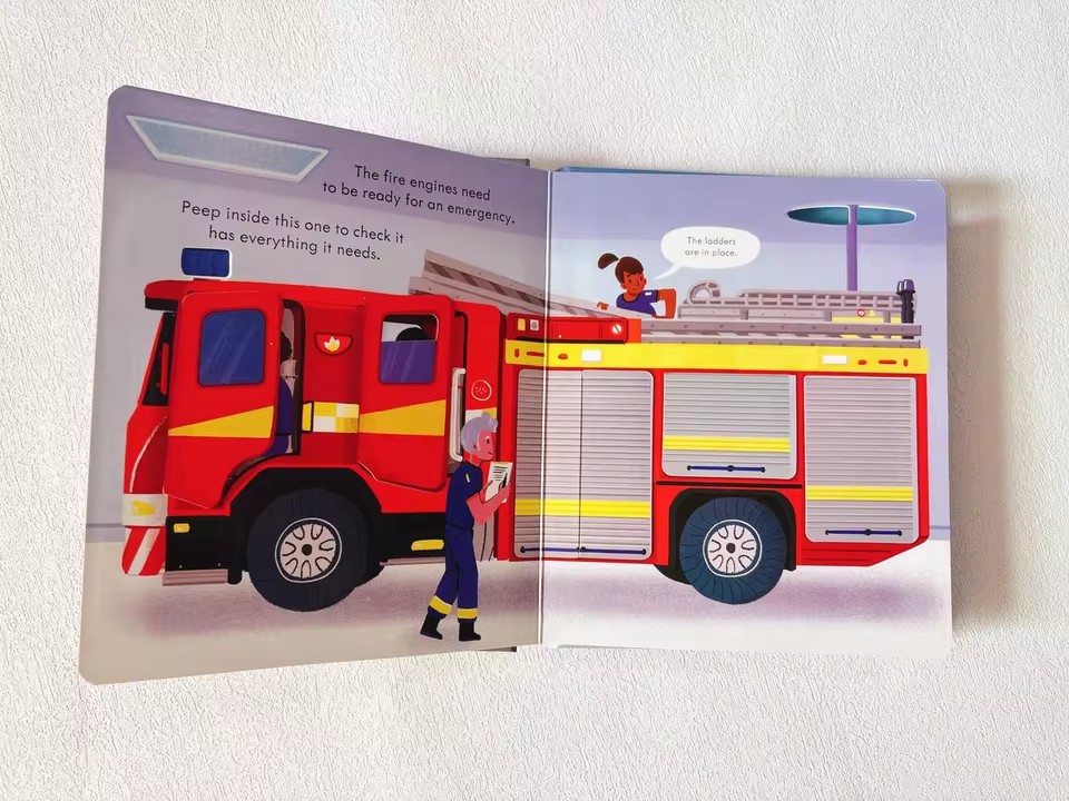 Usborne Peep Inside How A Fire – Kids Education Picture Bewertung und Preis