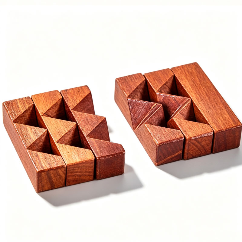 Holzknoten-Puzzle IQ-Logiktrai – Kids Education Fun Bewertung und Preis