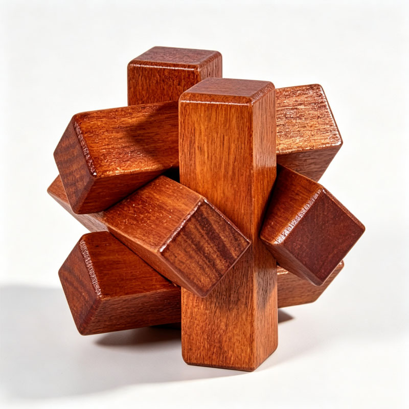 Holzknoten-Puzzle IQ-Logiktrai – Kids Education Fun Bewertung und Preis