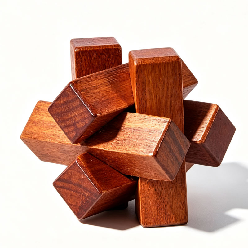 Holzknoten-Puzzle IQ-Logiktrai – Kids Education Fun Bewertung und Preis