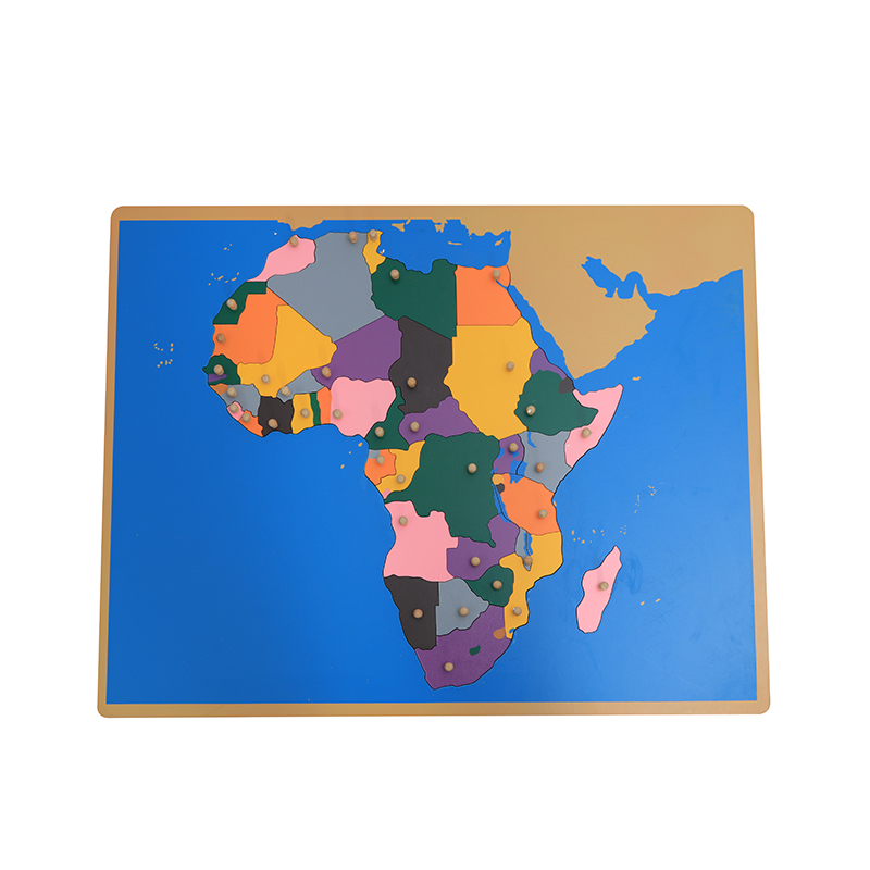 Holz-Kartenpuzzle von Afrika,  – Kids Education Tools Bewertung und Preis