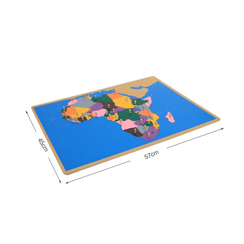 Holz-Kartenpuzzle von Afrika,  – Kids Education Tools Bewertung und Preis