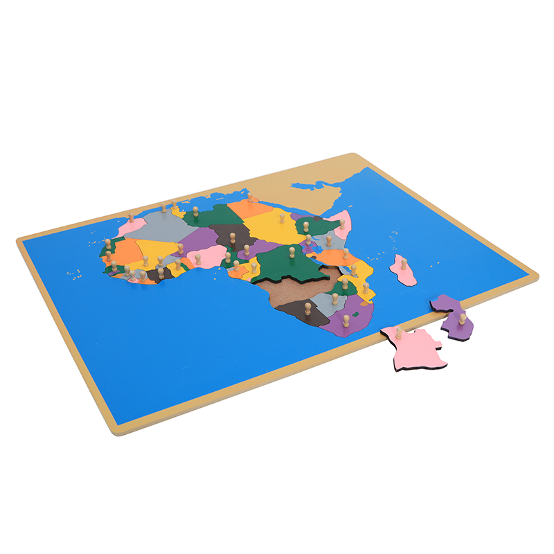 Holz-Kartenpuzzle von Afrika,  – Kids Education Tools Bewertung und Preis