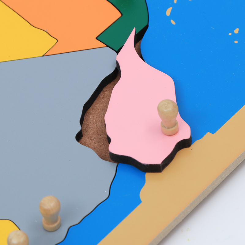 Holz-Kartenpuzzle von Afrika,  – Kids Education Tools Bewertung und Preis