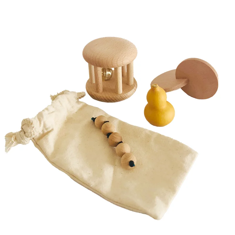 Montessori Holz glocke Rassel  – Kids Education Tools Bewertung und Preis