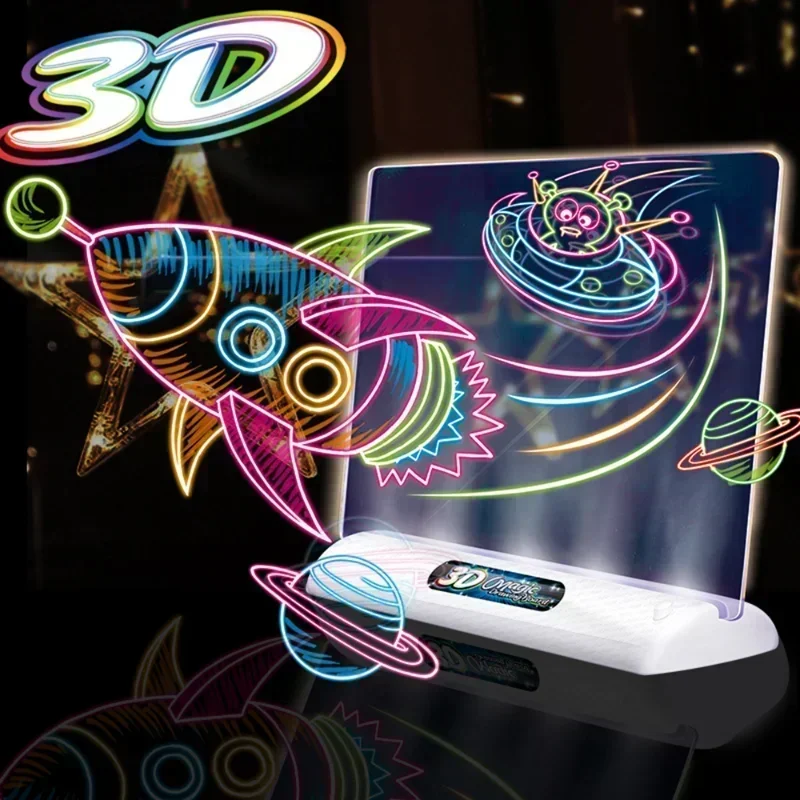 3D Magic Drawing Board LED Glo – Kids Education Foundation Bewertung und Preis