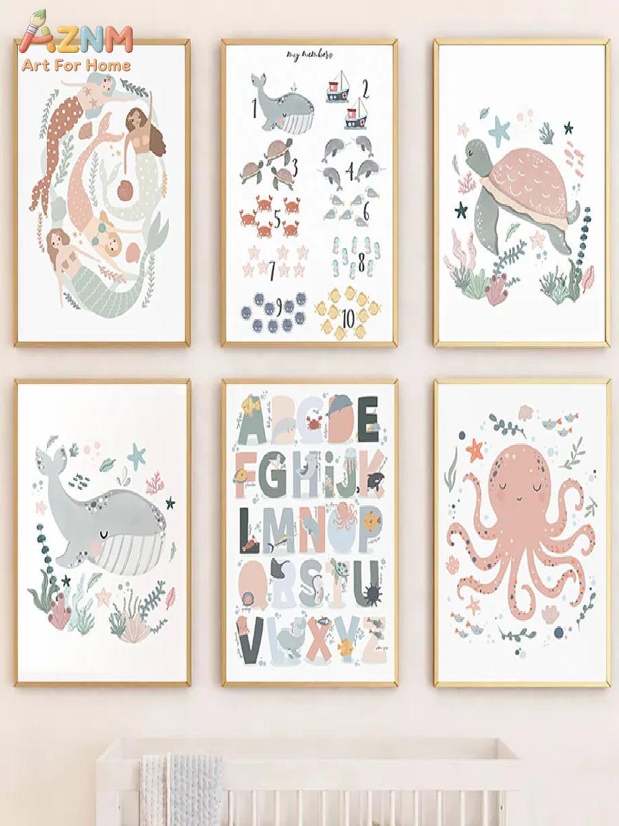 AZNM Kinderzimmer-Wandkunst mi – Kids Education Nursery Bewertung und Preis