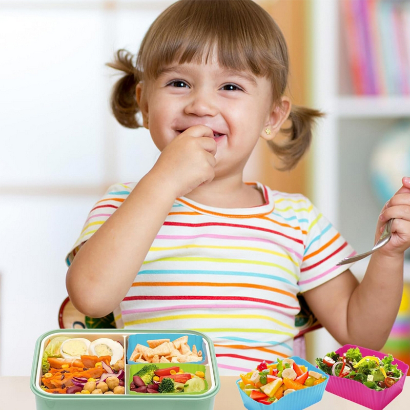 8 Stück Silikon-Lunchbox-Trenn – Kids Education School Bewertung und Preis