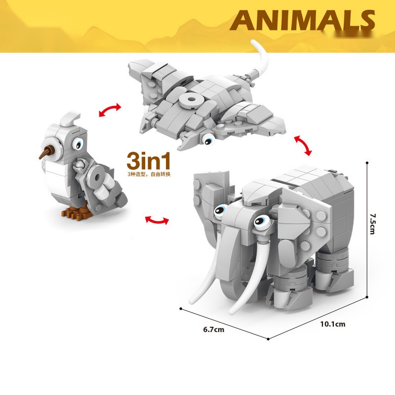 Tier-Bausteine Dinosaurier Ele – Kangaroo Kids Education Bewertung und Preis